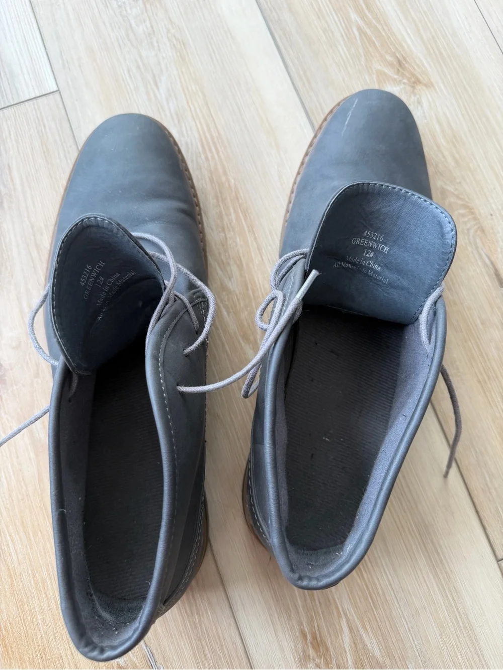 Men's Gray Booties - Casual Lace-Up Ankle Shoes